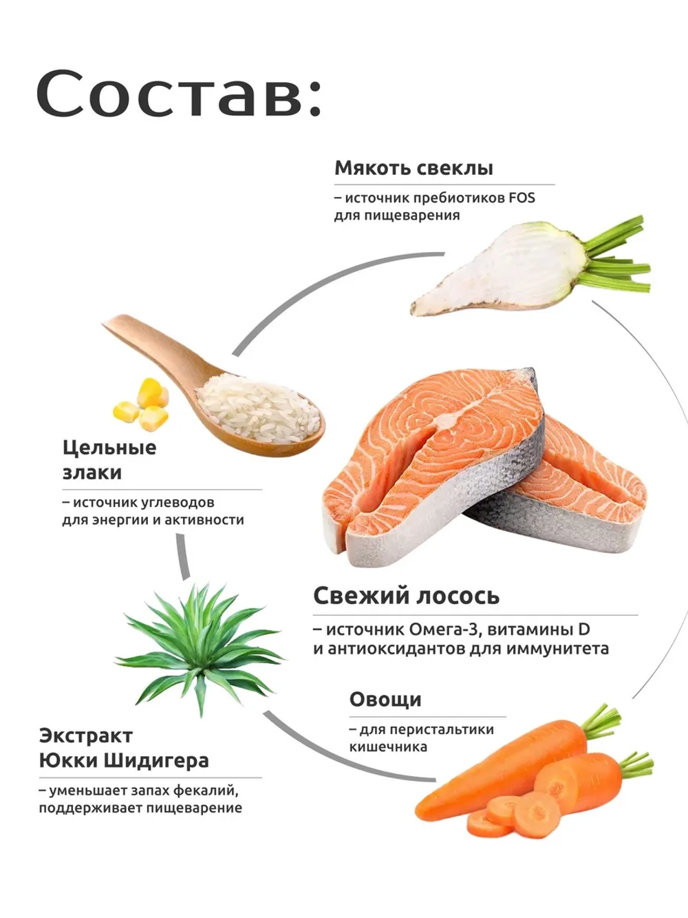 Корм для собак мелких пород, с лососем, 3 кг, QUATTRO