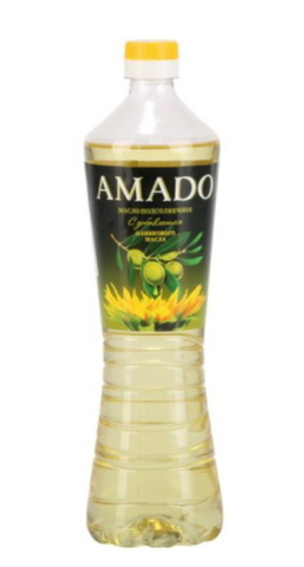 Масло подсолнечное "Amado" с оливковым 710мл. Минск