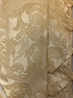 Скатерть 180х320 и 12 салфеток Gamba 9883 Nocciela бежевая