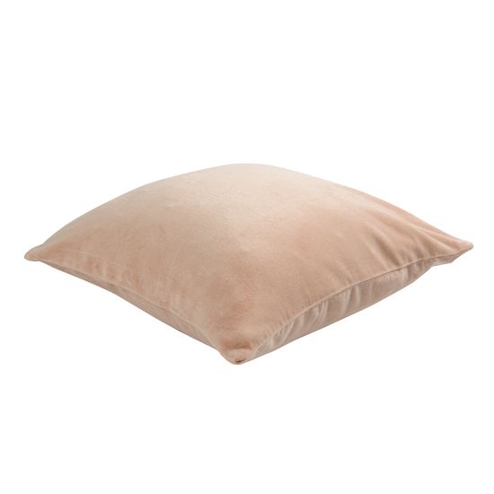 Подушка декоративная из хлопкового бархата цвета пыльной розы из коллекции essential, 45х45 см