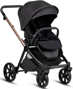 Детская коляска Tutis Mio 3 Plus Black Edition New 4 в 1 с автокреслом Beno Black и базой 1622292 Rose Gold