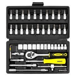 Набор инструментов 46пр. 1/4''(6гр.) (4-14мм) WMC TOOLS WMC-2462-5