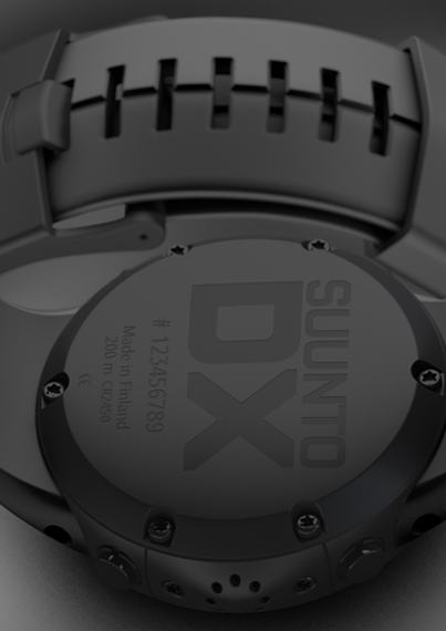 Декомпрессиметр Suunto DX Black Elastomer