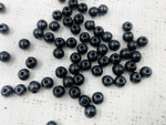 Бусины пришивные под жемчуг, Ø 8 мм, чёрный