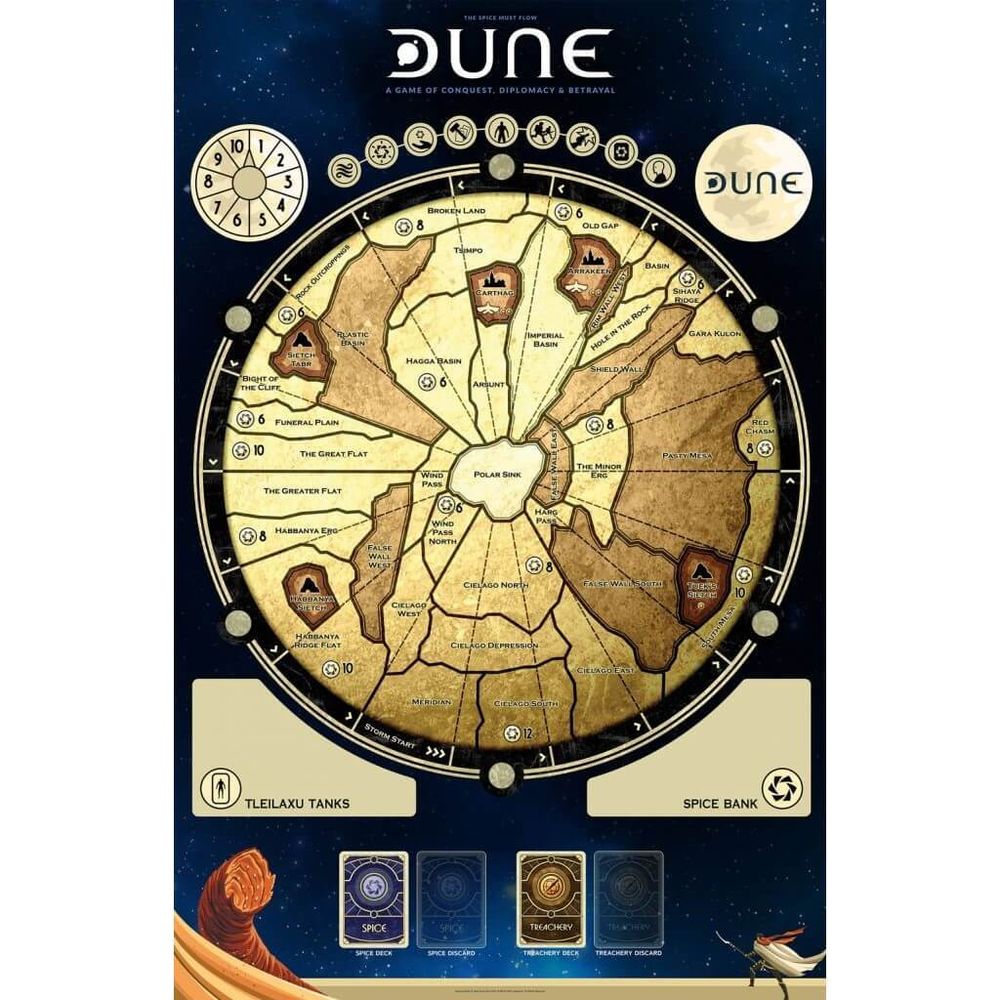 (Бронь) Dune Boardgame Gamemat 36x24“