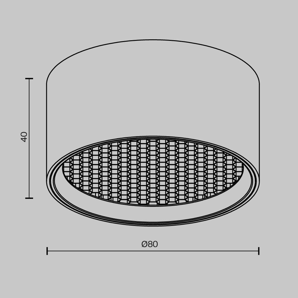 Светильник потолочный светодиодный Maytoni   C122CL-L7-3K-W