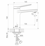 Смеситель для умывальника 35k MIXLINE ML24-04 "Unito"