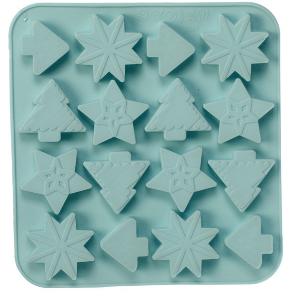 Форма силиконовая «Новогодняя ночь» 17*16*1см