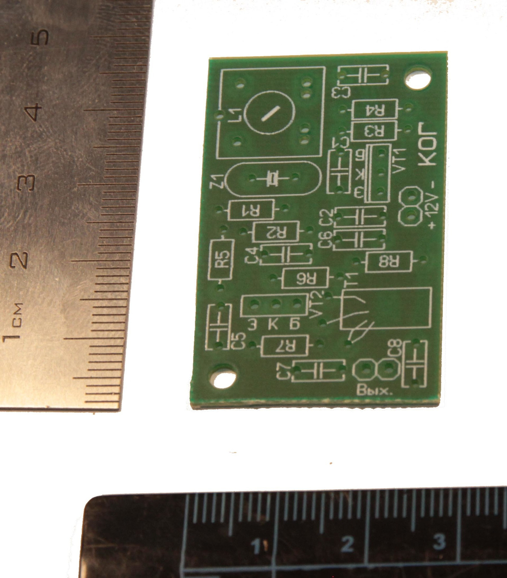 Печатная плата кварцевого опорного генератора (КОГ)
