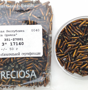 Preciosa стеклярус 17140 витой