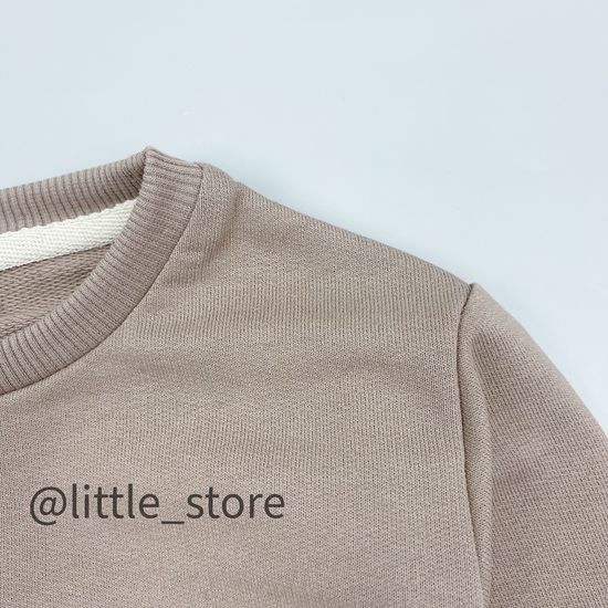 Свитшот из футера "One love" Капучино