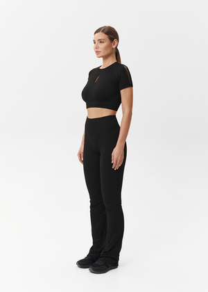 Кроп-топ бесшовный с перфорацией на спине