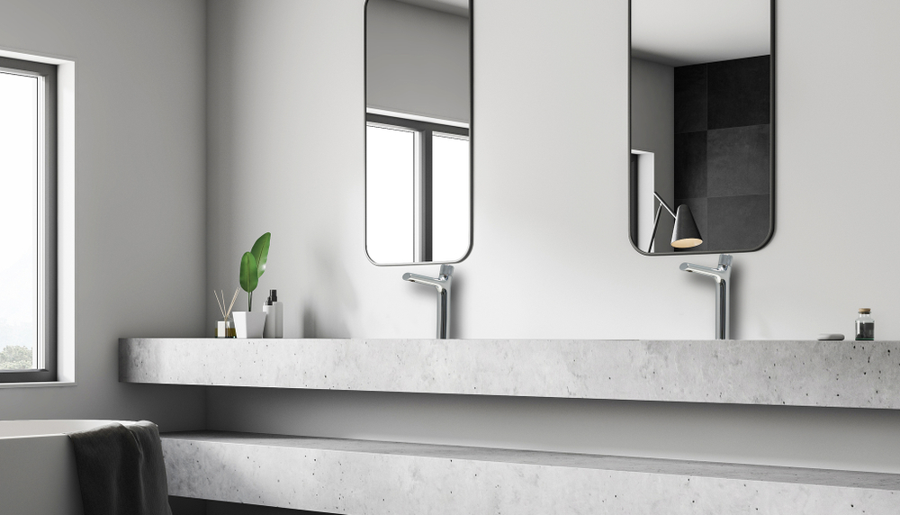 Смеситель для умывальника кнопочный, монолитный  высокий, LEMARK PROJECT- LM4679C