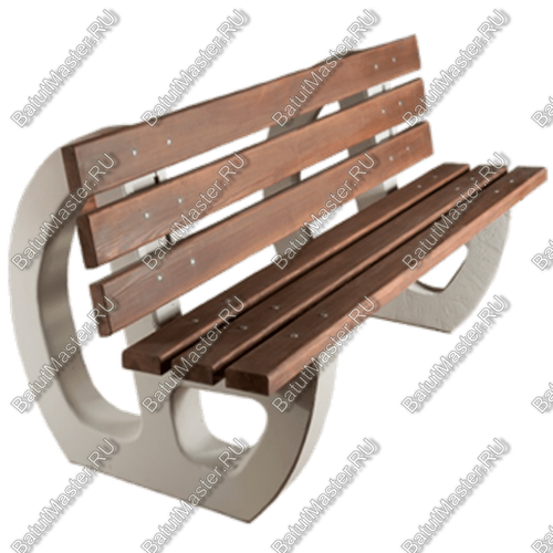 СКАМЕЙКА ПАРКОВАЯ СО СПИНКОЙ