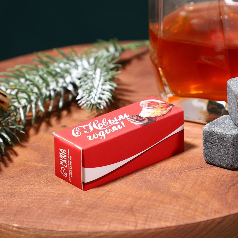 Новый год. Камни для виски «Вкус леденящий», 3 шт