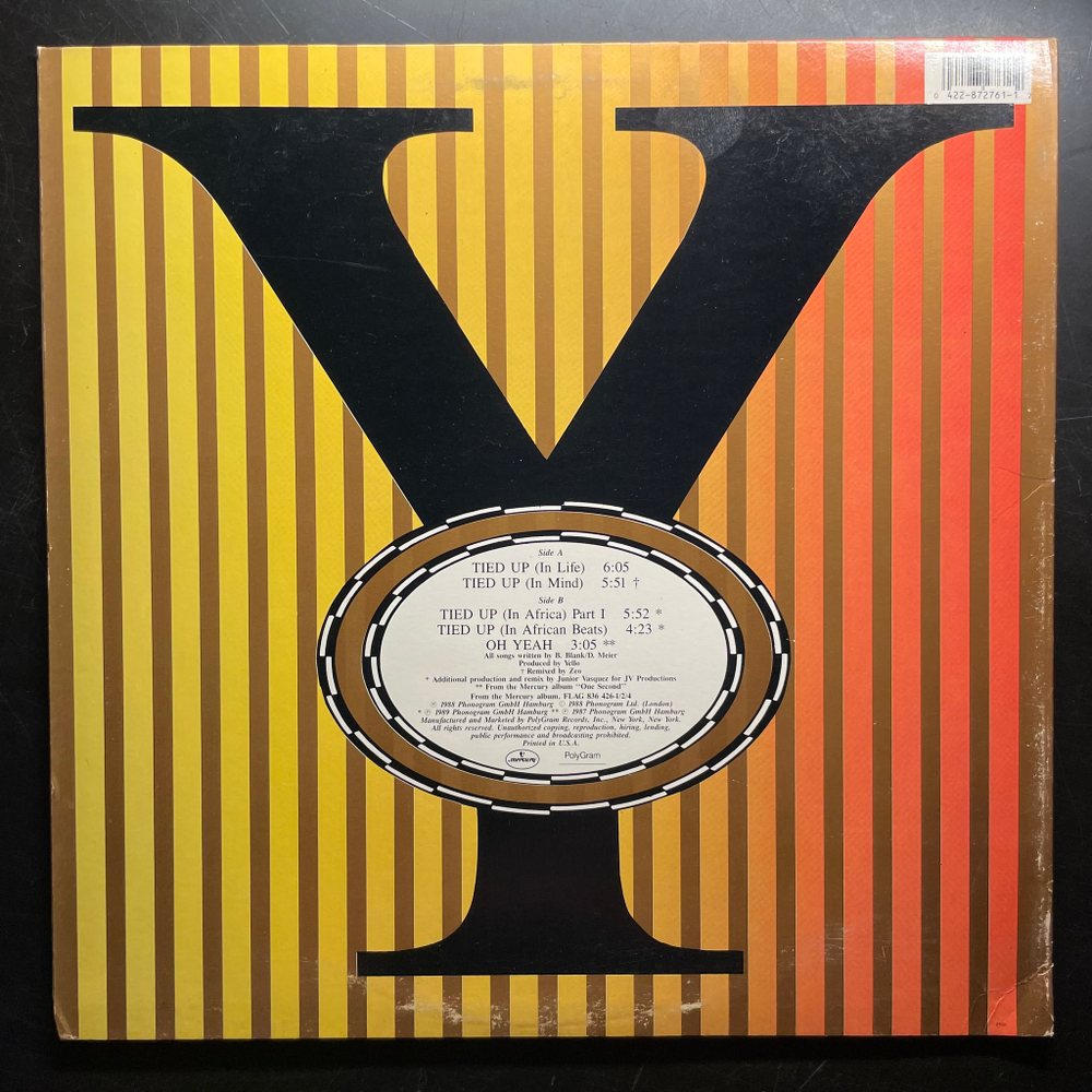 Yello ‎– Tied Up - Remix (США 1989г.) EP
