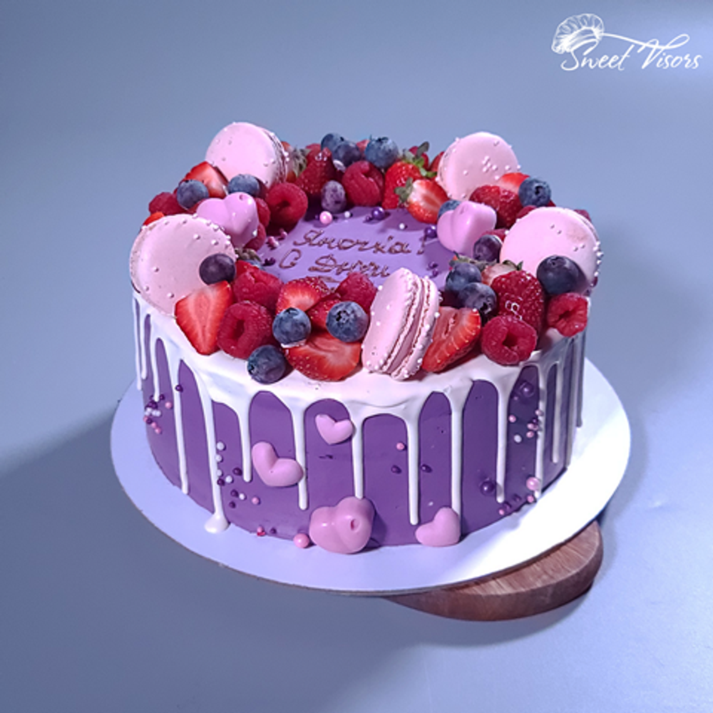 Торт с ягодами кондитерская Sweet Visors сладкие козырьки Светланы Дегтеревой
