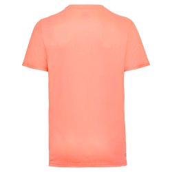 Мужское теннисное поло BIDI BADU Ted Tech T-Shirt Men - Neon Orange, Blue