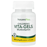 NaturesPlus, Vita-Gels®, мультивитамины для детей, апельсин, 90 капсул