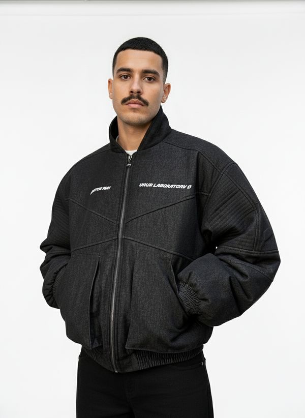 Бомбер Мoto черный - фото 2