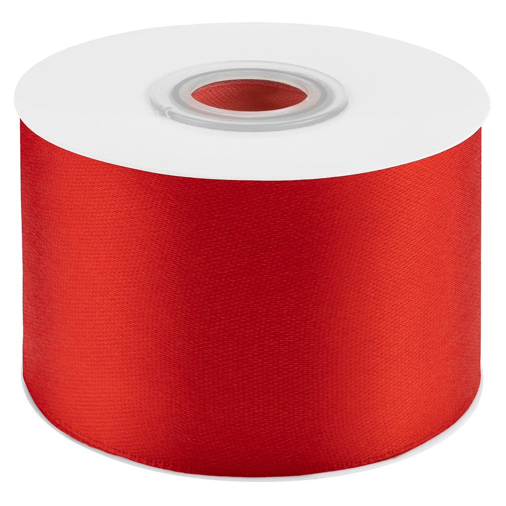 Лента атласная (5 см*22,85 м) Красный, 1 шт.