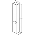 Пенал 175 см Ideal Standard CONNECT SPACE E0379WG