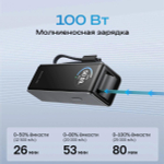 Повербанк EcoFlow RAPID 25k (25 000 мАч, 170 Вт, со встроенным и выдвижным кабелями 100 Вт)