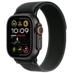 Часы Apple Watch Ultra 2 (2024) GPS + Cellular 49mm, черный титановый корпус, ремешок Trail (Черный) M/L
