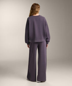 Oysho Мягкая толстовка, темно-баклажановый