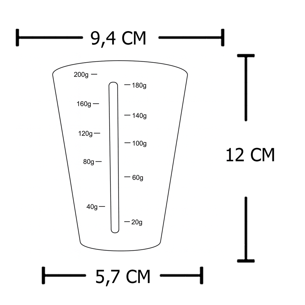 Стакан "efox" для сухого корма, бамбук