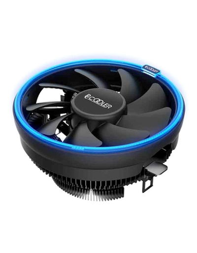 PCCooler E126MB S775/115X/AM2/2+/AM3/3+/AM4/FM1/FM2/2+ (48 шт/кор, TDP 92W, вент-р 120мм с PWM, Blue LED FAN, 1000-1800RPM, 26.5dBa) Retail Color Box