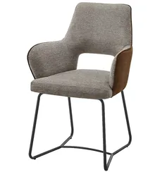 Стул Tidan серый с коричневым