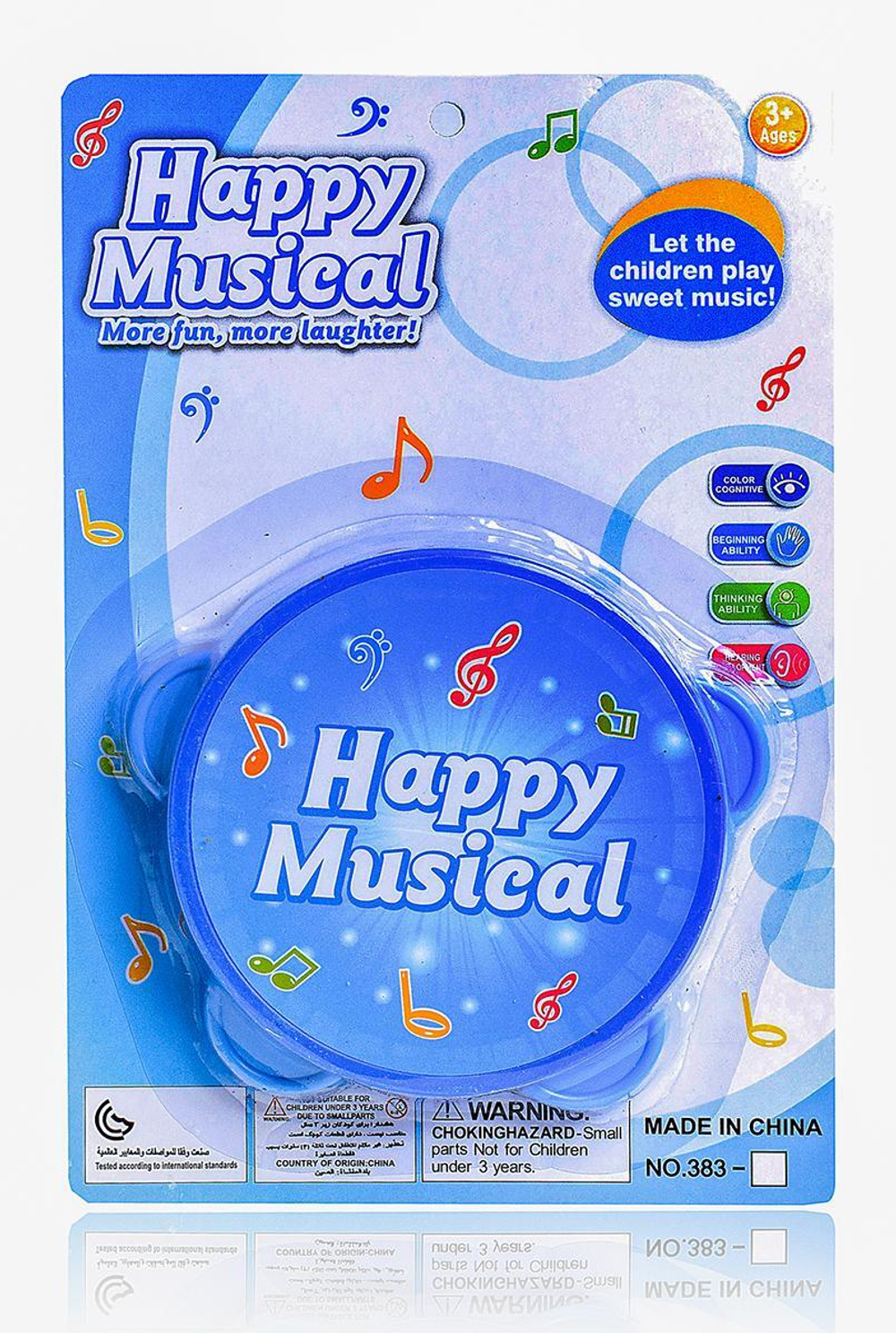 Бубен 10см, блистер 383-11