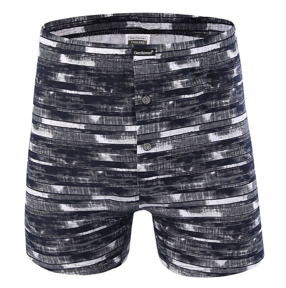 Трусы-боксеры с принтом в виде дощечек (Размер: M) (Цвет: черный)