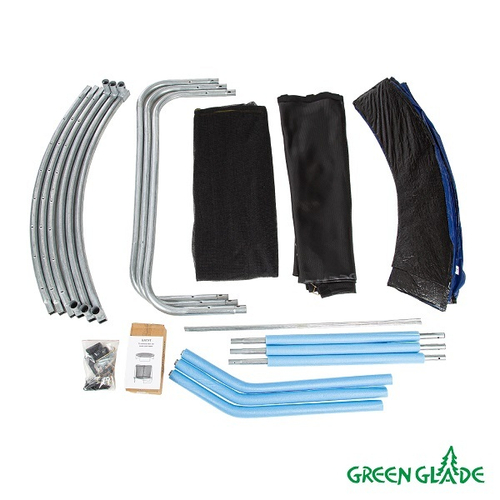 Батут уличный Green Glade с сеткой 8-футовый 3 ножки 3 стойки