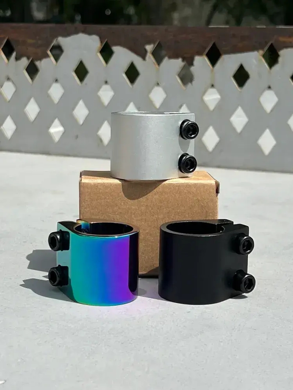 Хомут Fahrenheit 2 болта, IHC 31.8, черный