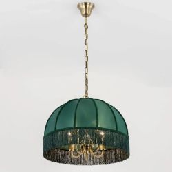 Citilux Базель CL407152 Люстра подвесная с зелёным абажуром
