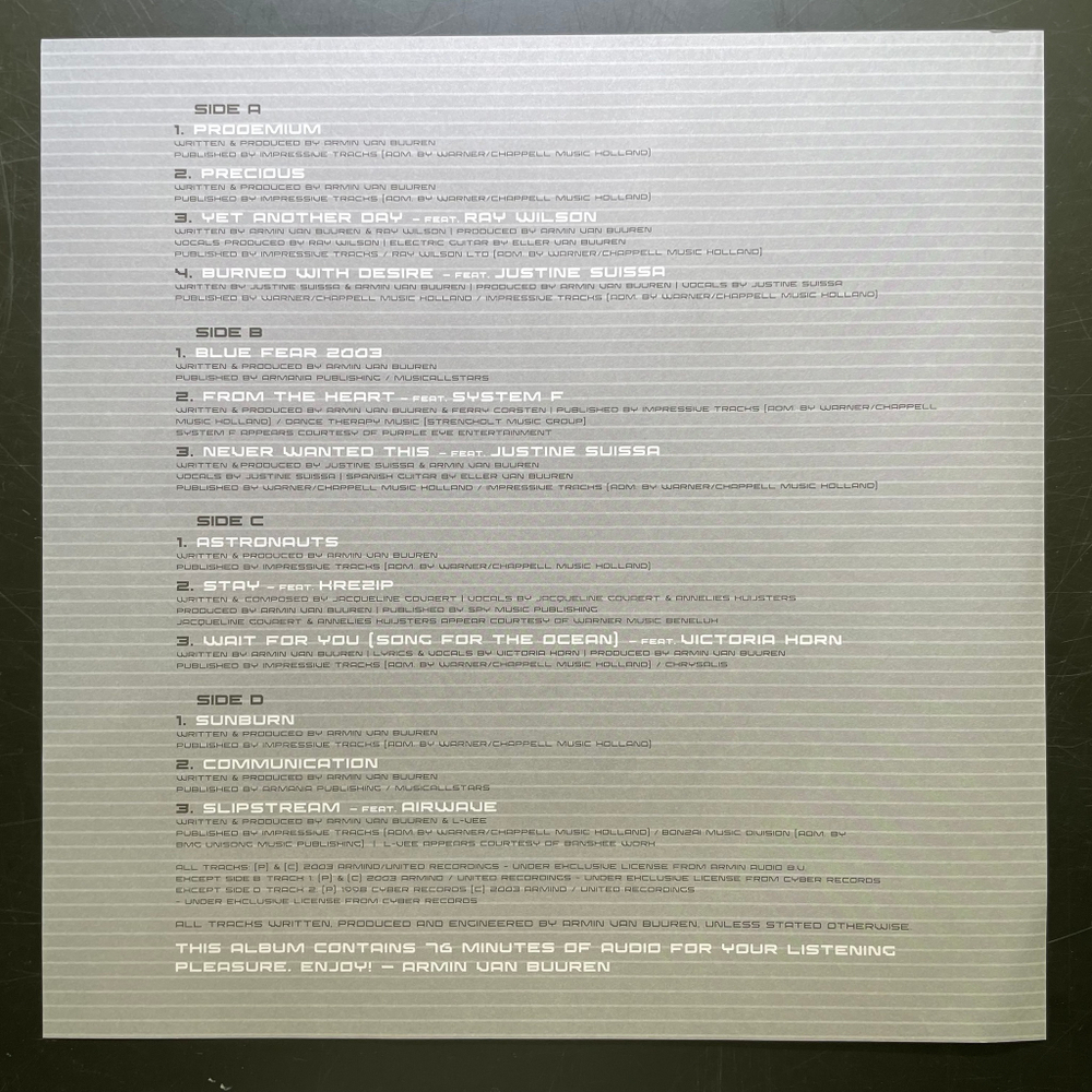 Armin van Buuren ‎– 76 2LP (Европа 2021г.) Blue