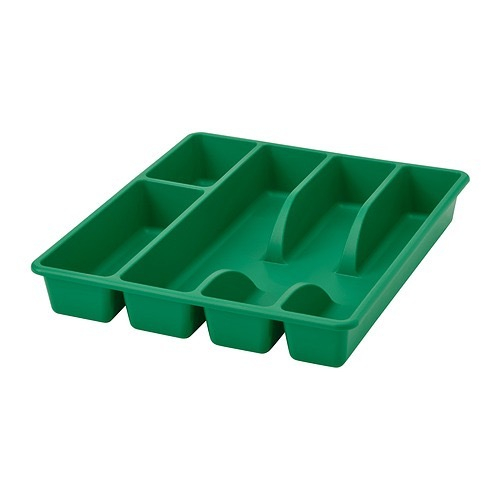 СМЕКЕР SMACKER Лоток/контейнер для столовых приборов 31x26 см,зеленый