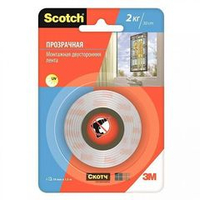 Клейк.лента спец. SCOTCH монтажная 19 мм 1,50 м  крепкая прозр.