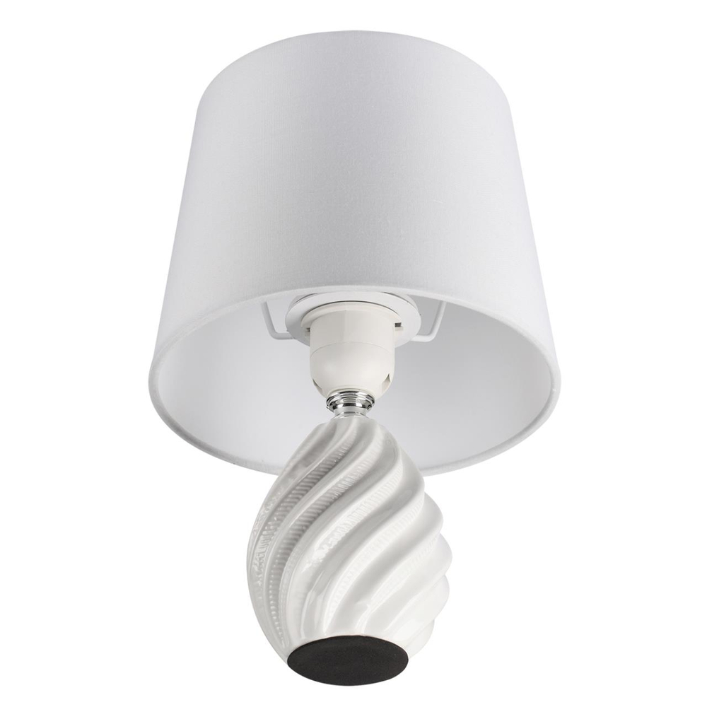 8143/1T MODERNI LN26 492 белый, керамика/текстиль Настольная лампа Е27 1*60W 220V KEILA