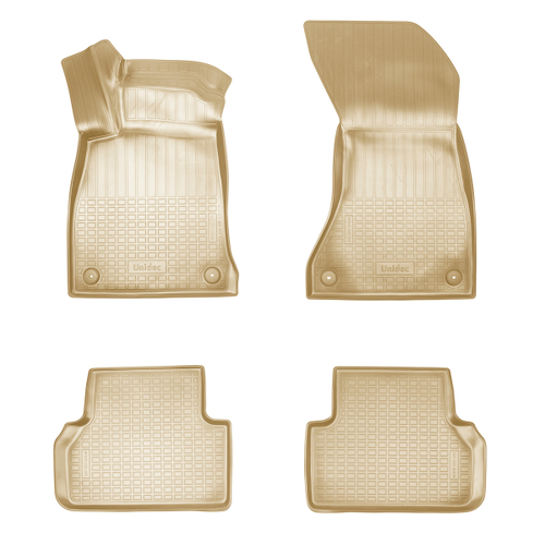 Ковры в салон Norplast/Unidec для Audi A4 в кузове B9 (2015-), Бежевый, арт.NPA10-C05-205-B