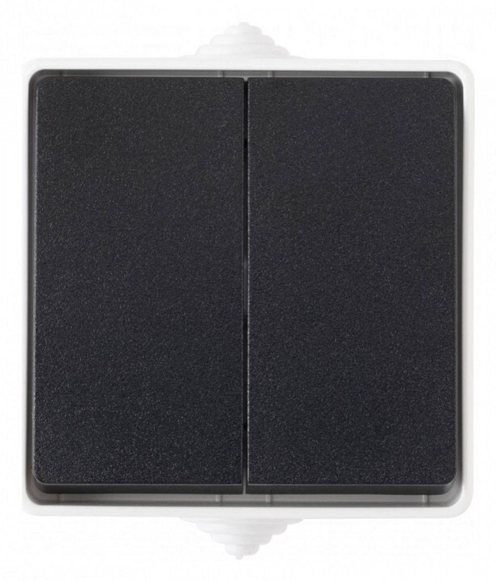 Выключатель проходной двухклавишный Arte Milano 309 309.32-2.grey