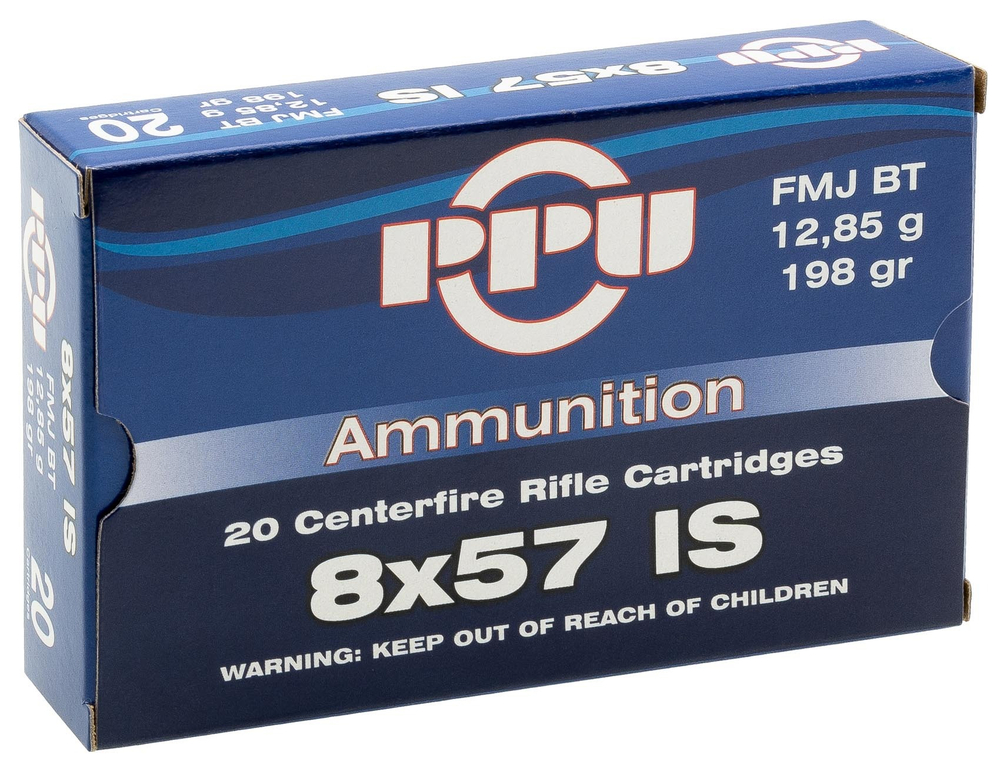 Патрон 8х57 IS PPU FMJ BT 12,85г.