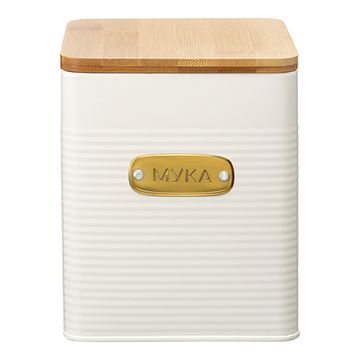 Банка для хранения муки irmel, 3,2 л, молочная