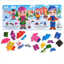 Книжка с липучками «Одеваюсь по погоде»