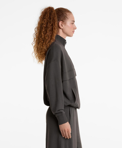 Oysho Толстовка на молнии из хлопка и модала, темно-серый