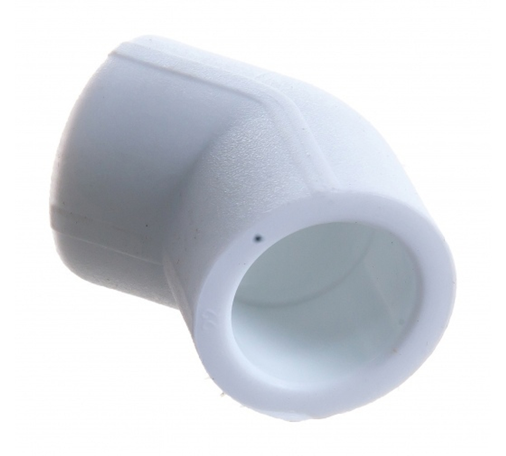 Угол 45° ППР 63 VALFEX PP-R белый полипропиленовый