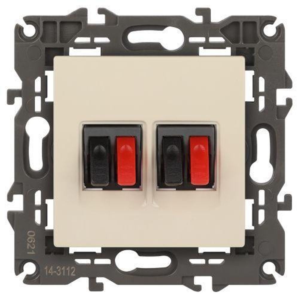 Розетка аудио 2мод. 14-3112-02 Elegance сл. кость ЭРА Б0034327 Розетка аудио 2мод. 14-3112-02 Elegance сл. кость ЭРА Б0034327