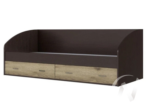 Кровать с ящиками Детская Орион (венге/дуб делано)